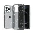 thumbnail image 1 of Glitter Clear Case for iPhone 14 Pro, Shining Sparkle Bling Military Grade Soft TPU Anti-Scratch Shockproof Cover Full Coverage Non-Yellowing Non-Slip Translucent Slim Lightweight Case, Gray, 1 of 6