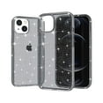 thumbnail image 1 of Glitter Clear Case for iPhone 14, Shining Sparkle Bling Military Grade Soft TPU Anti-Scratch Shockproof Cover Full Coverage Non-Yellowing Non-Slip Translucent Slim Lightweight Case, Gray, 1 of 7