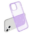 thumbnail image 1 of Glitter Clear Case for iPhone 15 Plus, Shining Sparkle TPU Military Grade Shockproof Cover Full Coverage Non-Yellowing Anti-Scratch Translucent Slim Lightweight Case, Purple, 1 of 8