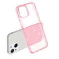 thumbnail image 1 of Glitter Clear Case for iPhone 15, Shining Sparkle TPU Military Grade Shockproof Cover Full Coverage Non-Yellowing Anti-Scratch Translucent Slim Lightweight Case, Pink, 1 of 8