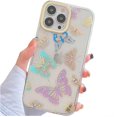 Glitter Clear Phone Case for iPhone 15 Pro Max Case for Women Girls