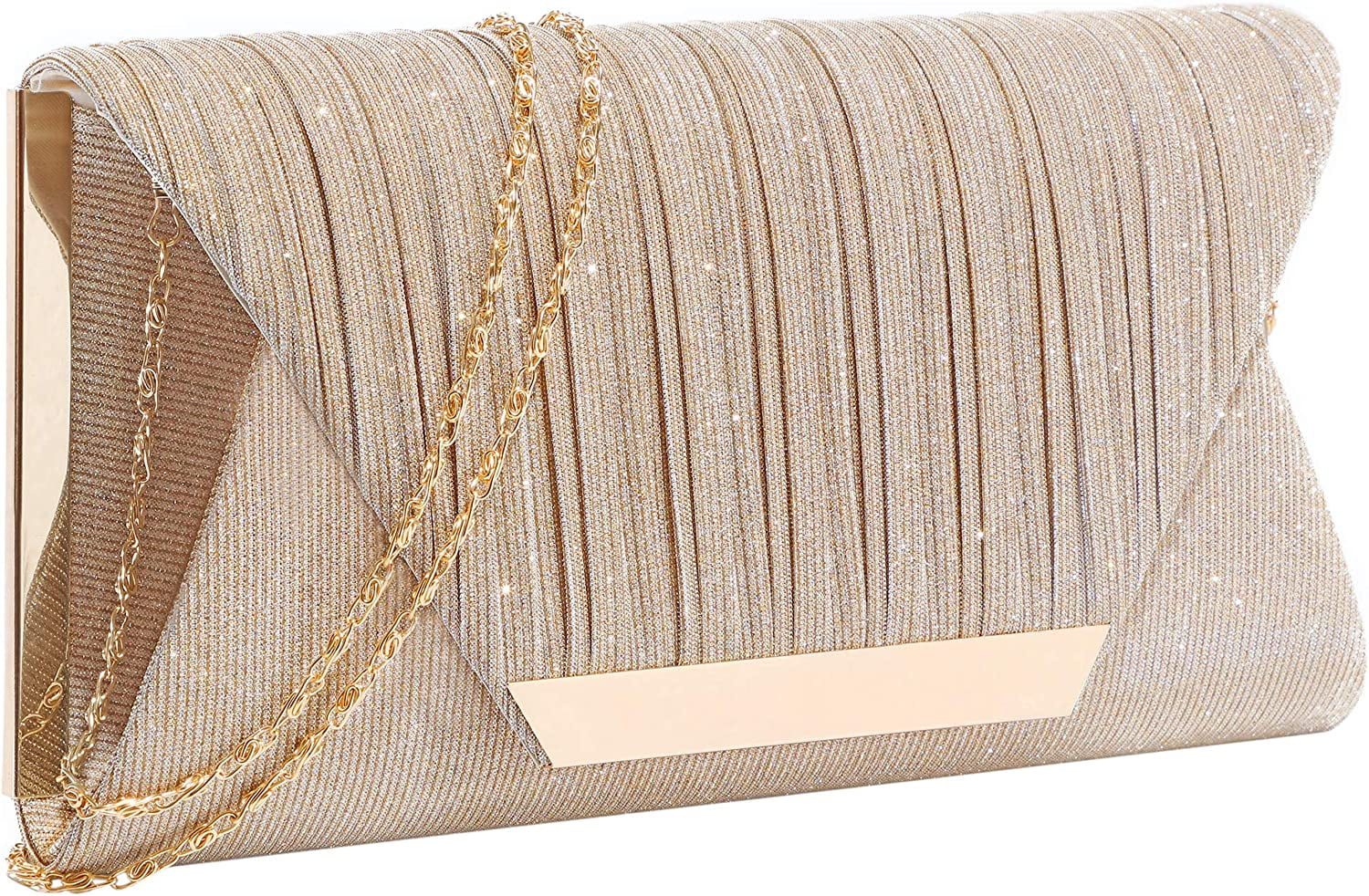 topfive Womens Glitter Evening Envelope Clutch