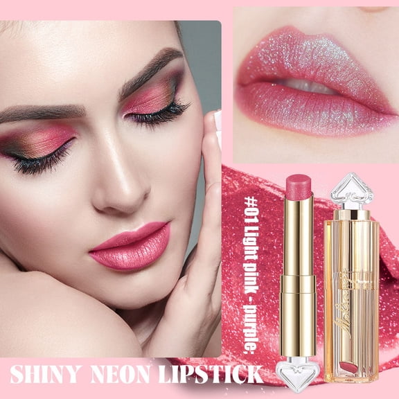 Glitter Color Changing Moisturizing Lip Glow Plumping Glimmer Lipstick,Hydrating Lip Balm，Long Lasting Non-sticky Fresh Texture Lip Tint Stain For woman
