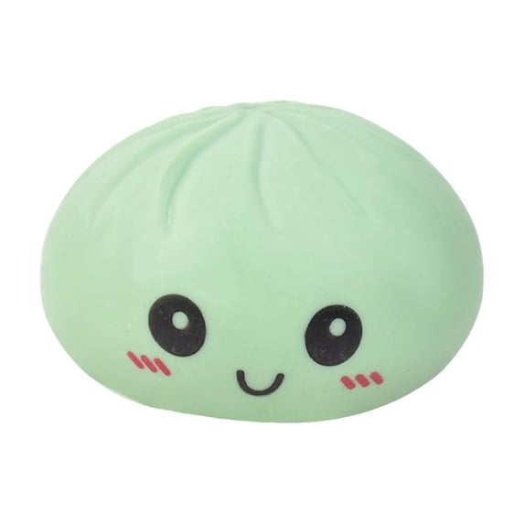 Glitter Colorful Dumpling Squishy, Cute Squishy Dumpling Large, Squishy Dumpling Doll with Cute Expressions, Silicone Bun Sensory Fidget Dolls, Hand Pinching Decompression Dolls