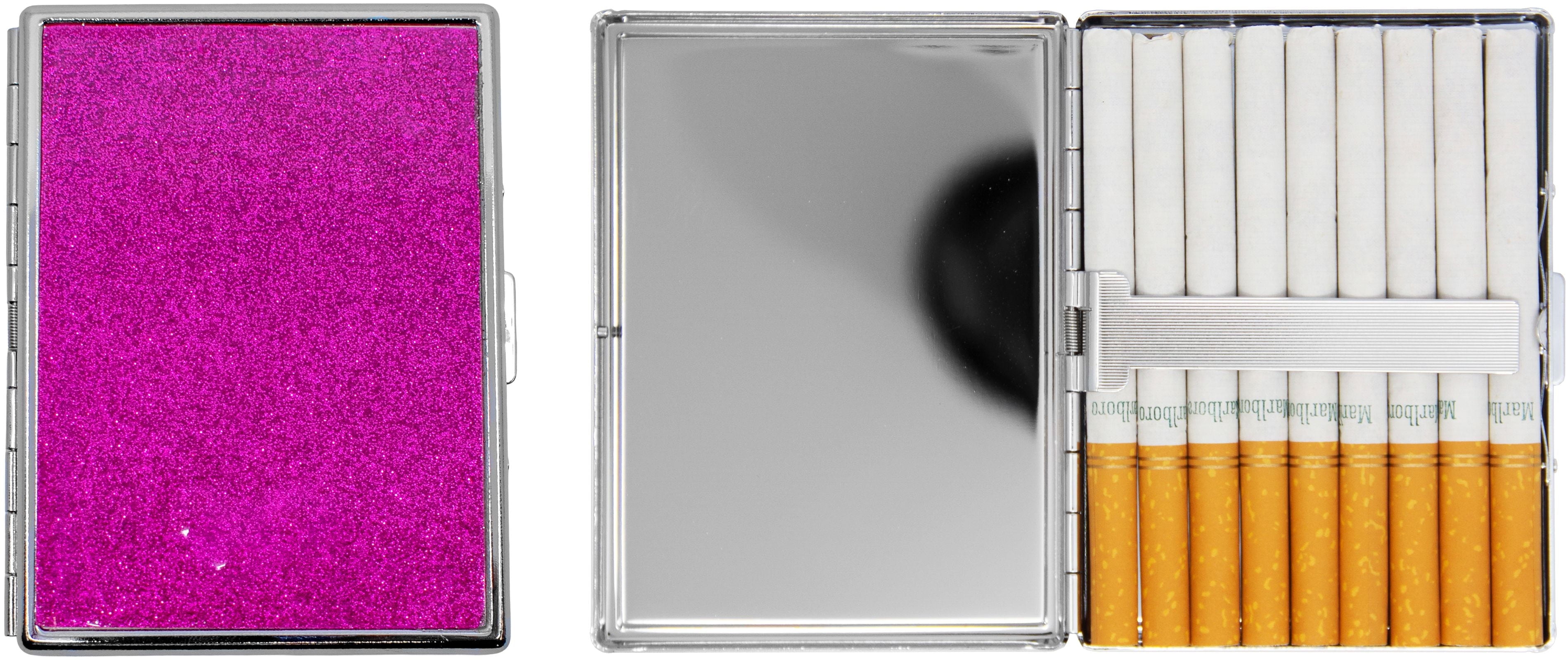 plastic cigarette box 12 Assorted Color 2 in 1 Plastic Cigarette Pack Holders for King's and 100's