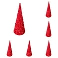 thumbnail image 1 of Glitter Cone Tree Decorations,Velvet Sequin Christmas Trees Set for Tabletop Centerpiece, Holiday Tiered Tray Farmhouse Decor for Home, Entryway, Kitchen, Shelf, Party & Seasonal Displays, 1 of 5