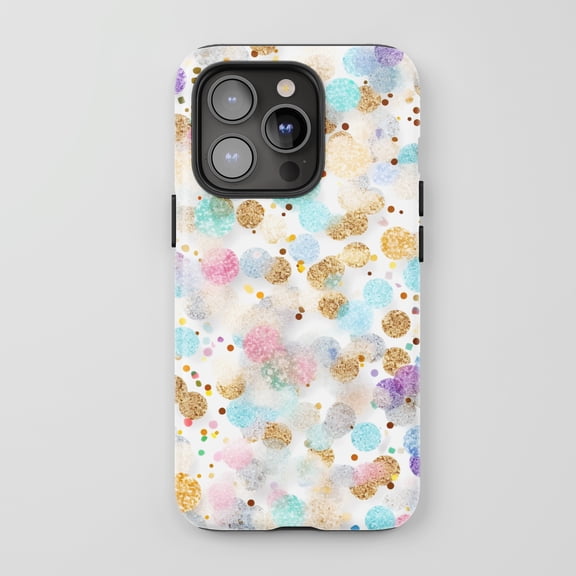 Glitter Confetti For All iPhone Series Tough Phone Case