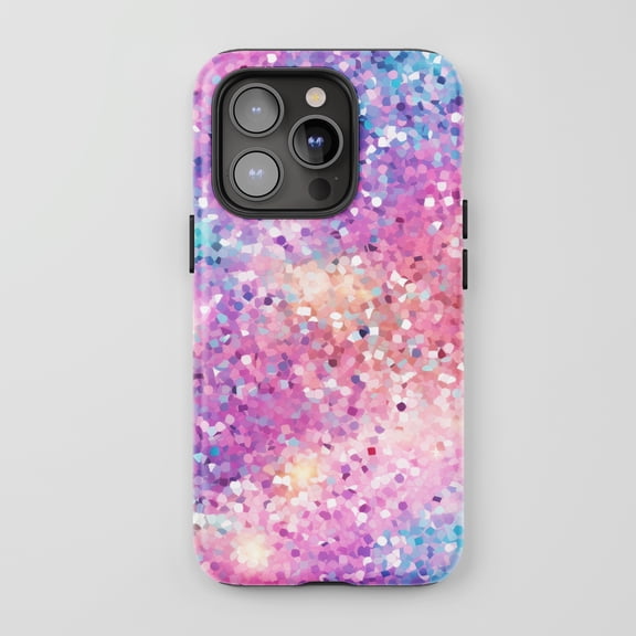Glitter Confetti for All iPhone Series Tough Phone Case Pastel