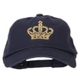 thumbnail image 1 of Glitter Crown Embroidered Unstructured Washed Cap - Navy OSFM, 1 of 5