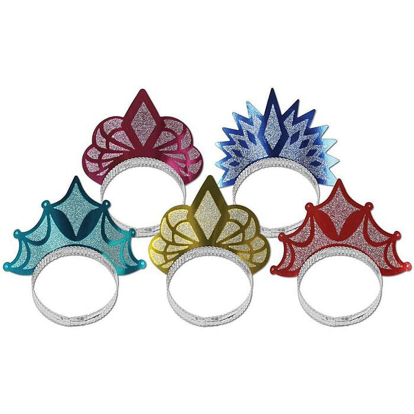 Glitter Crown Tiara Pk/50