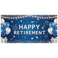 thumbnail image 1 of Glitter Design Retirement Banner Sparkling Balloon Decorative Stars for Retirement Party Indoor Event Celebration, 1 of 8