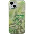 thumbnail image 1 of Glitter Dot Letters Laser Water Ripple Soft  for iPhone Case (Green,iPhone 15), 1 of 6
