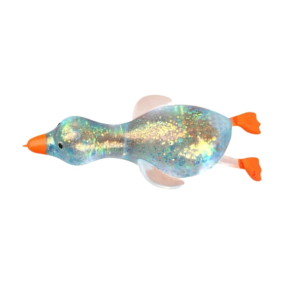 Glitter Duck Fidget, Slow Rising Fidget, Glitter Duck Squeezes,Soft Cute Stress Relief Ball,Fun Decompression Duck Squishies Gift for Office Desk Party Favors Easter Basket Stuffer, F