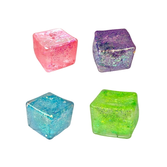 Glitter Ducks Fidget Toys Realistic Food Squishies Fidget Toys Party Favors & Gifts for Easter Celebrations