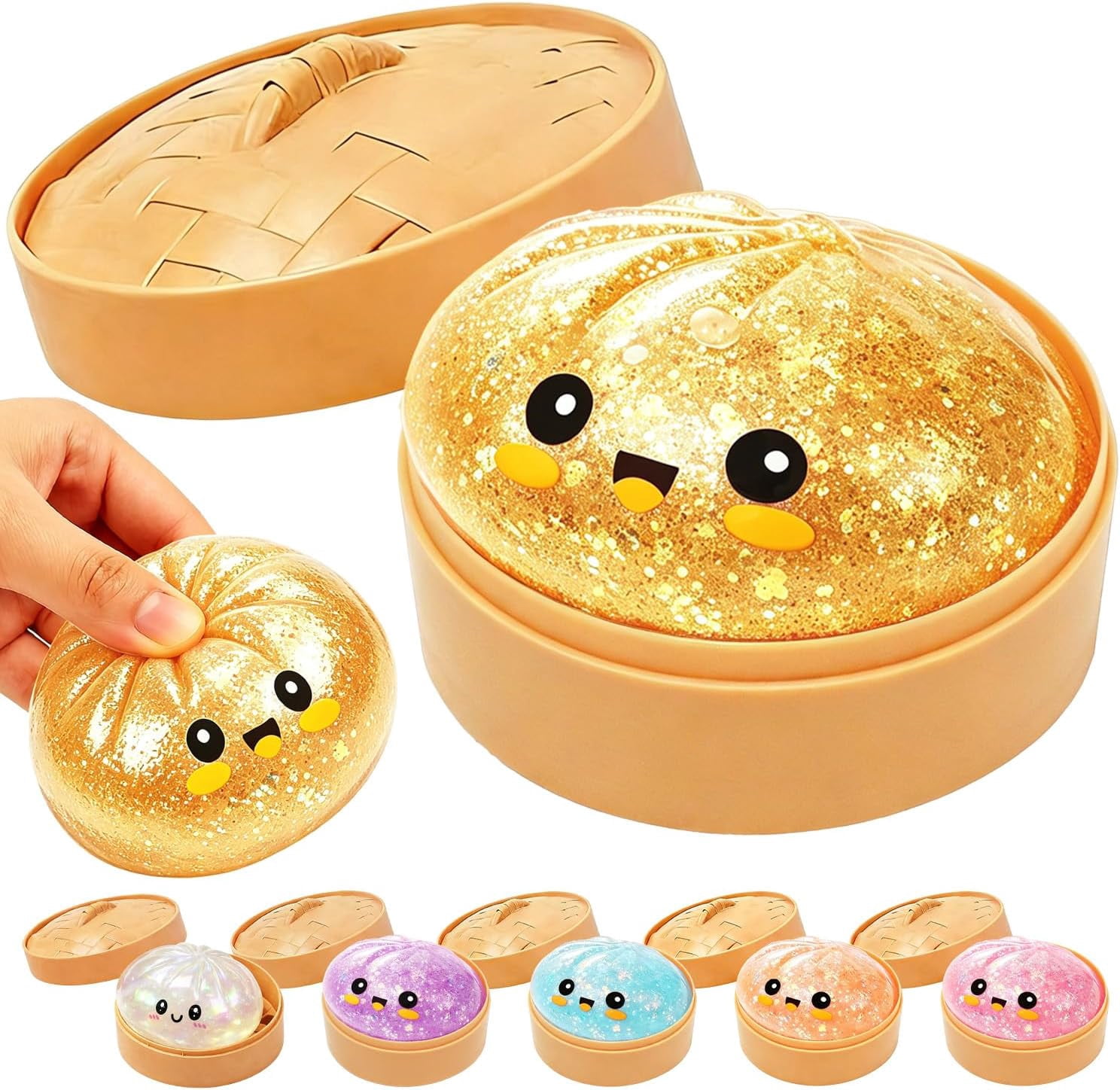Glitter Dumpling, 2026 New Glitter Dumpling Squeeze with Box, Dumplings ...