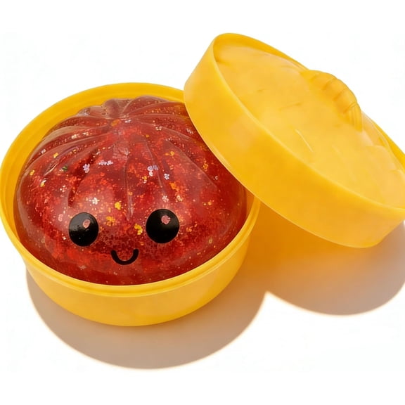 Glitter Dumpling, Glitter Dumpling Squishy Box, Dumplings Squishy, (1PC-D)