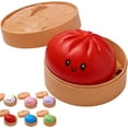 thumbnail image 1 of Glitter Dumpling Squishy Box, Soft Squeeze Decompression Dough, Anxiety Relief Fidget, 1 of 8