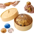 thumbnail image 1 of Glitter Dumpling Squishy, Dumpling Squishies Mystery Box, Viral Bao Bun Squeeze Toys, Colorful Sensory Fidget Toys for Stress Relief, Stretchy Desk Toys, Party Favor Gift for Teens & Adults  (Gold), 1 of 10