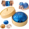 thumbnail image 1 of Glitter Dumpling Squishy, Dumpling Squishies Mystery Box, Viral Bao Bun Squeeze Toys, Colorful Sensory Fidget Toys for Stress Relief, Stretchy Desk Toys, Party Favor Gift for Teens & Adults  (Blue), 1 of 10