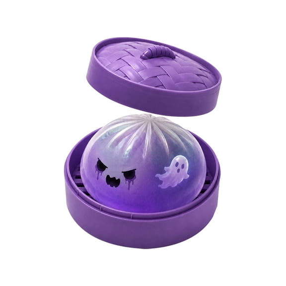 Glitter Dumpling Squishy Fidget Ball For Adults, Halloween Mystery Squishy Dumpling Box, Soft Dough Stress Ball For Anxiety Relief, Cute Sensory Gift