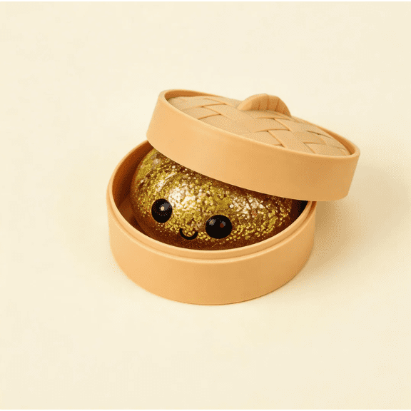 Glitter Dumpling Squishy, Mystery Squishy Dumpling Box, Fidget Toys Adults & Teens, Easter Basket Stuffers, Box Bao Bun HTF Sparkling Stress Relief Collectible, Sensory Stress Squeeze Toys