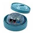thumbnail image 1 of Glitter Dumpling Squishy Shark Bun Slow Rising Toys, Fidget Toys with Steamer Basket 3.35 Inches for Adult Desk Play, 1 of 2