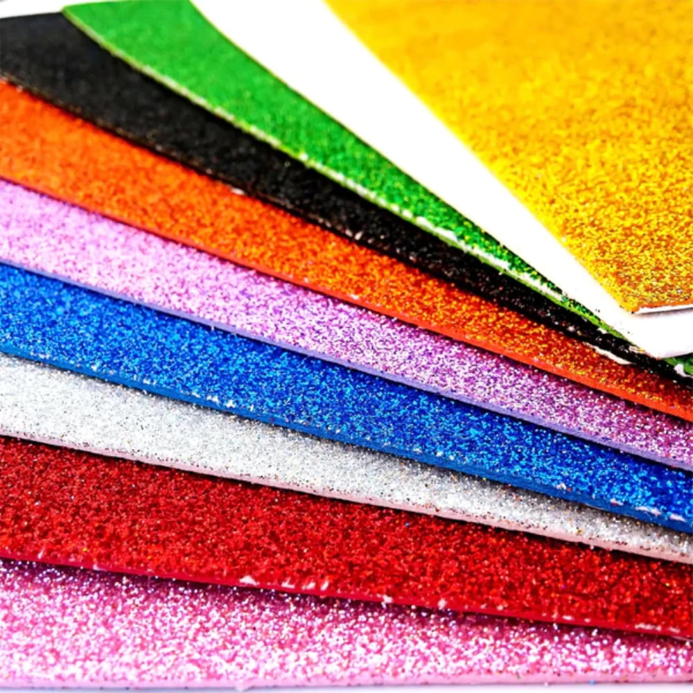 Glitter EVA Foam A4 Size Glitter Sheets for Arts and Crafts
