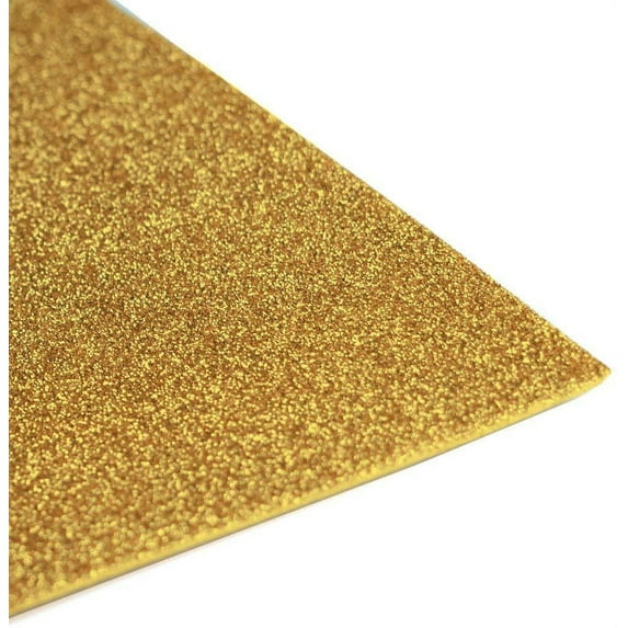 Glitter EVA Foam Sheet, 9-1/2-Inch x 12-Inch, 10-Piece, Gold