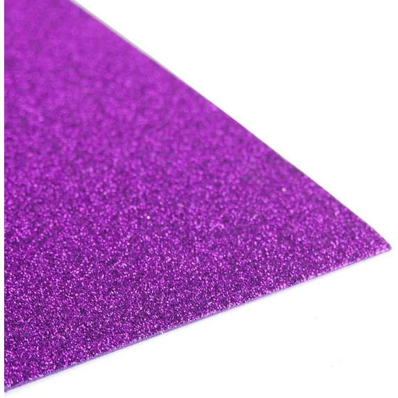 Glitter EVA Foam Sheet, 9-1/2-Inch x 12-Inch, 10-Piece, Purple