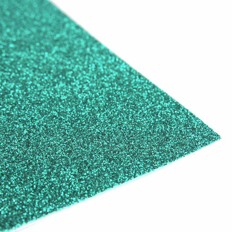Glitter EVA Foam Sheets Arts and Crafts, 12x18 2MM, 10-Piece Aqua
