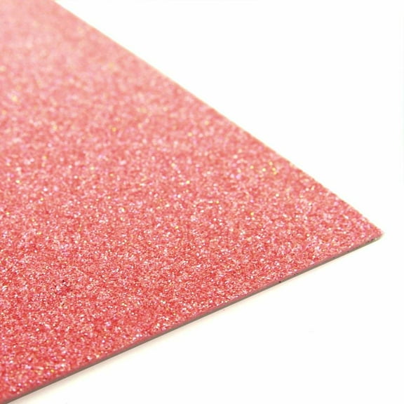 Glitter EVA Foam Sheets Arts and Crafts, 12"x18" 2MM, 10-Piece Light Pink