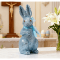 thumbnail image 1 of Glitter Easter Bunny Figurine, Glitter Foam Rabbit Ornaments Garden, Easter Decorations for Home Office Yard Party, Spring Table Shelf Decor Standing Rabbit Statue Favors, 1 of 7