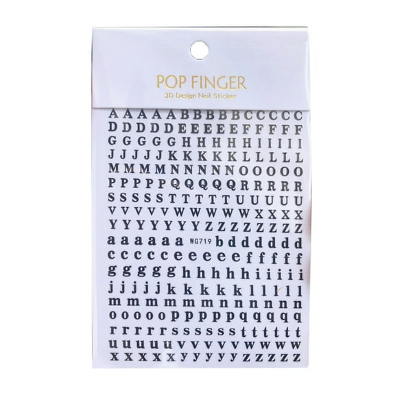 Glitter English Letter Stickers Self-Adhesive Metal Stickers 26 Bronzing Letters Stickers DIY Decoration A-Z Stickers