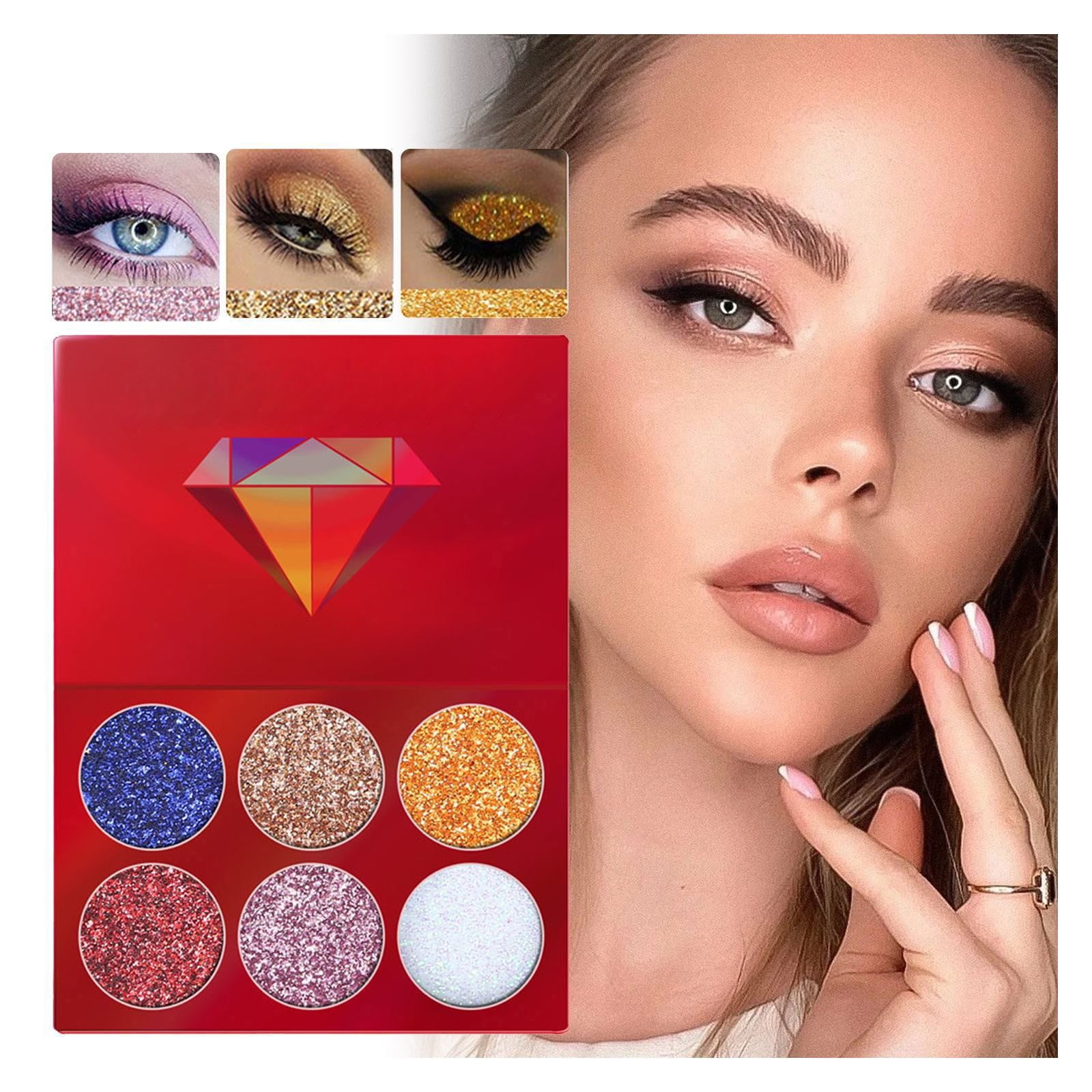 Glitter Eyeshadow Powder Shimmer Pigmented Highly Pigmented Professional Eye Shadow Cosmetic