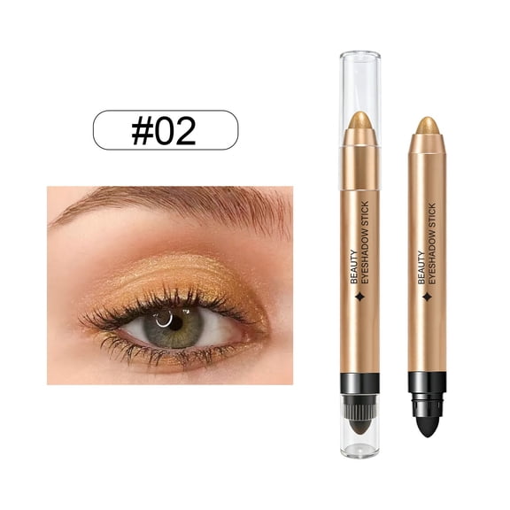 Glitter Eyeshadow Stick, No Budge Shadow Stick, Shimmer Gradient Shadow, Long-Lasting Cream Eyeshadow Stick For High-Pigment, Eye Makeup Tool