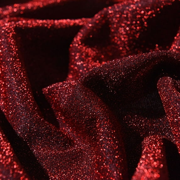 Glitter Fabric Starry Shiny Design Decorative Diy Crafts Polyester Material For Dresses Skirts Curtains 1X1.5M Black Silver Burgundy Red Blue Light Blue Dark Violet Pink Burgundy