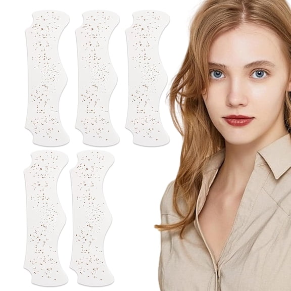 Glitter Face Stickers, Waterproof Long Lasting Makeup Patches, Self Adhesive Face Gems for Women Festival Concert Masquerade Party, Gold5Pcs