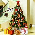 thumbnail image 1 of Glitter Five-Point Star Christmas Tree Topper, Plastic Treetop Decoration, Red, 1 of 5
