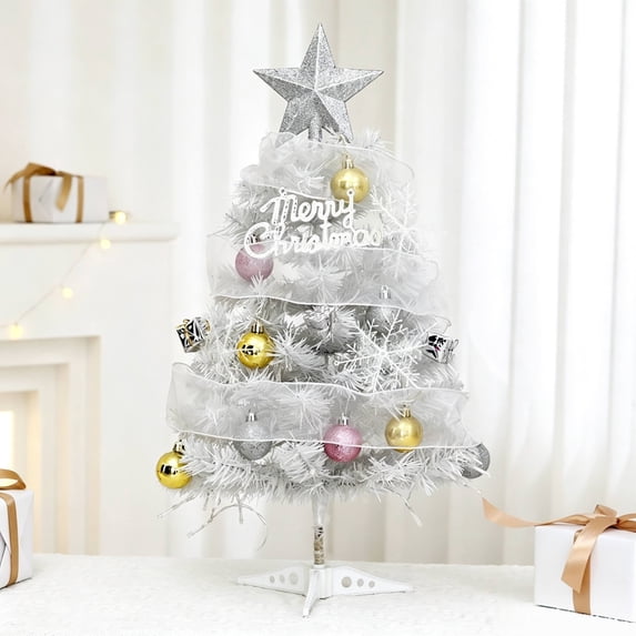 Glitter Five-Point Star Christmas Tree Topper, Plastic Treetop Decoration, Silver