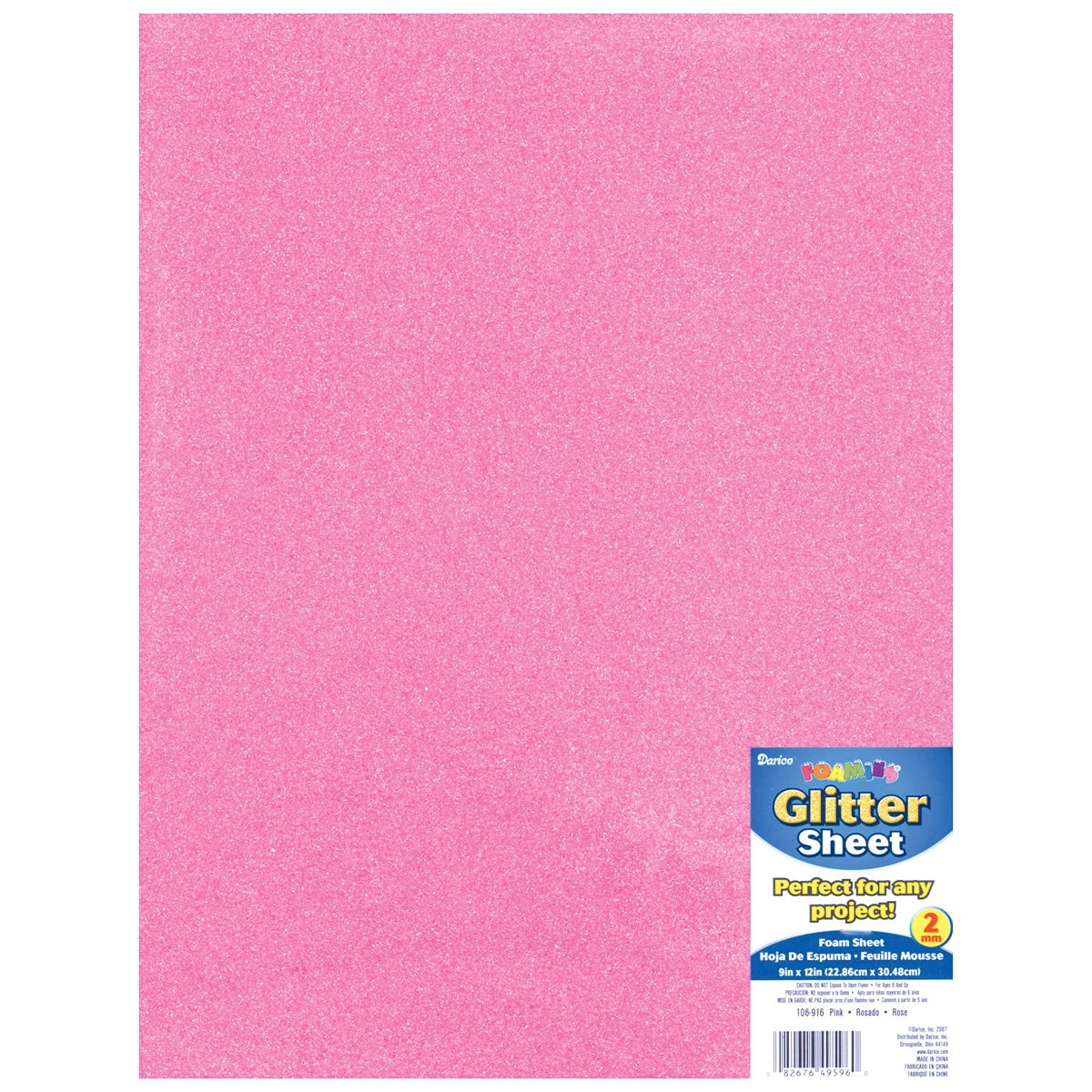 DMiotech 6 Pack 10.83 x 8.46 Inch 2mm Thick EVA Foam Sheets for Arts and  Crafts Craft Foam Sheets Light Pink Glitter