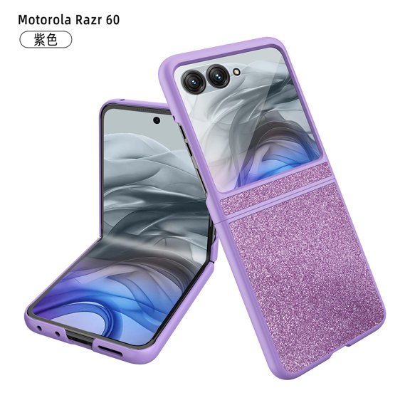 Glitter Folding Screen Phone Case for Motorola Razr 60 50 40 Ultra Shell And Film Integrated Protective Cover