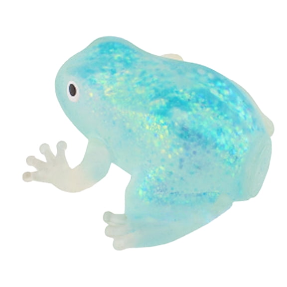 Glitter Frog Slow Rising Squeeze Toys, Frog Sugar Squishies Fidget Toys for Adults, Super Soft Sensory Stress Ball Squeeze Toys for Stress Relief