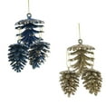 thumbnail image 1 of Glitter Frosted Pinecone Christmas Ornaments, Blue, Assorted Sizes, 14-Piece, 1 of 1