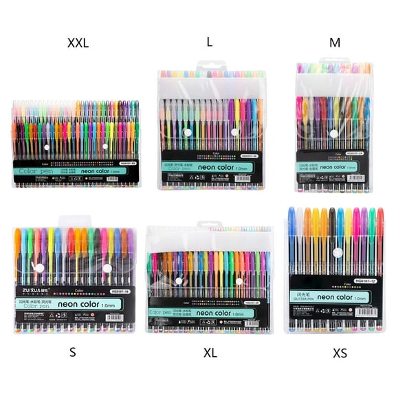 Glitter Gel Pen Set, 2026 New Glitter Pens, Colorful Art Shimmer Metallic Gel Pens for Adults, Sparkle Gel Pen for Scrapbooking Journaling Crafting Doodling Drawing, Stationery Set(18)