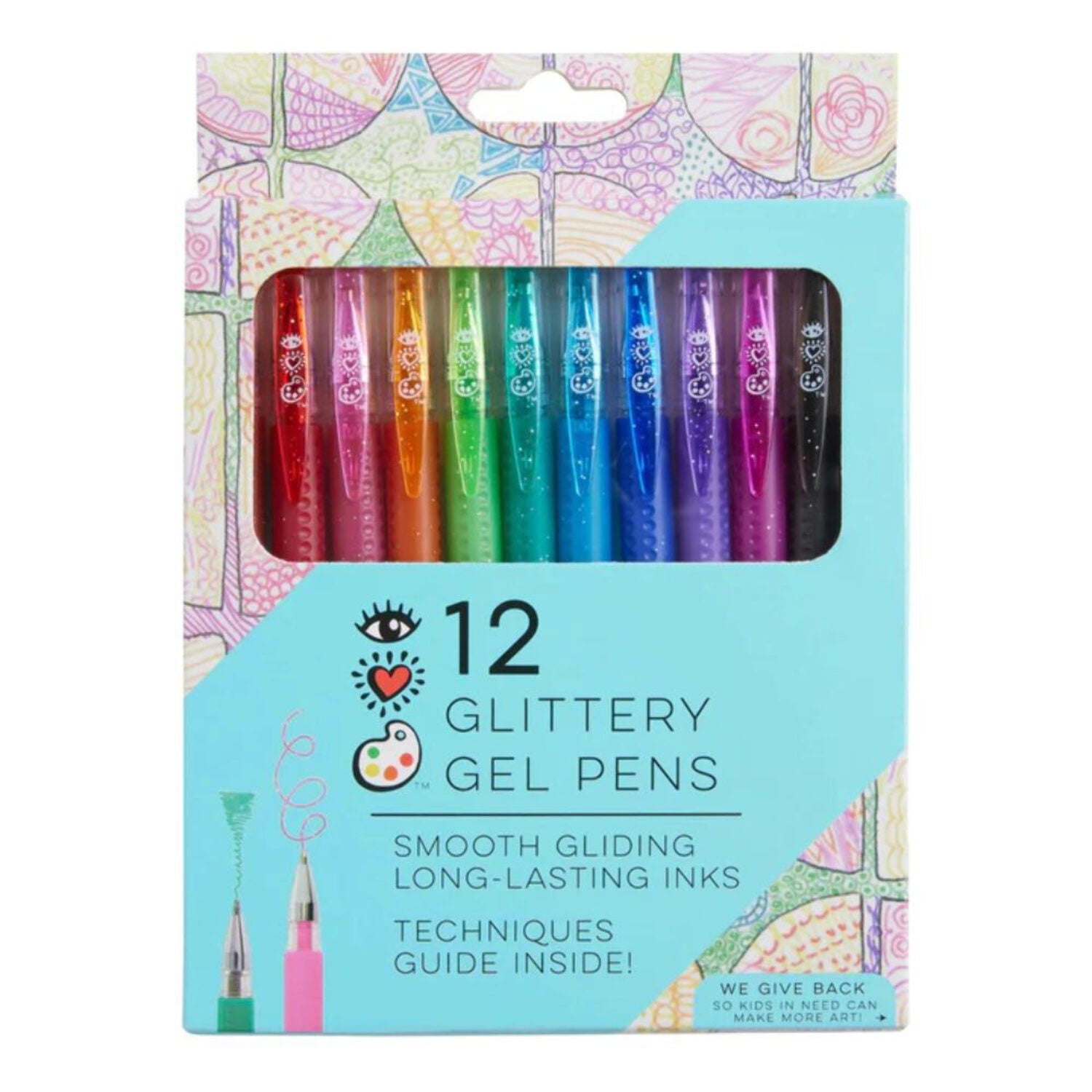 Glitter Gel Pens 12 Pack