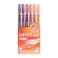 thumbnail image 1 of Glitter Gel Pens for Adult Coloring, 6 Pcs Metallic Glitter Gel Pens Colored Set, Large Capacity Ink Pens for Coloring, Writing, Drawing, Journaling, Note Taking, Orange, 1 of 9