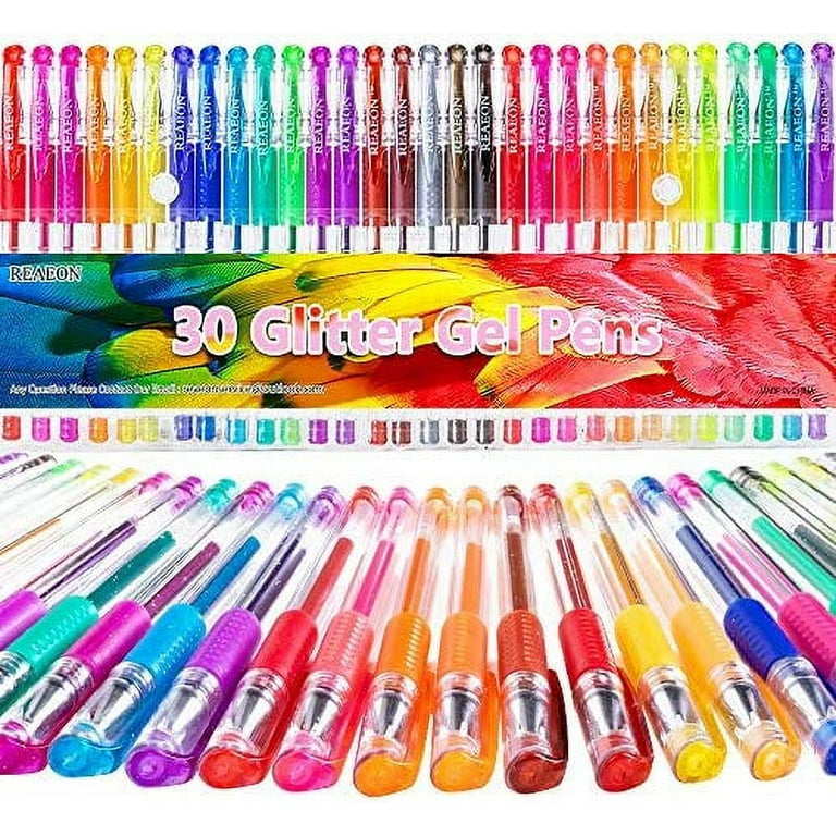 Glitter Pen, Dual Metallic Gel Pens, Colored Gel Glitter Pen Set, Glitter  Gel Pens for Adult Coloring Book, Metallic Gel Pens for Kids Colored Gel  Pen