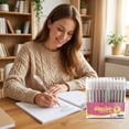 thumbnail image 1 of Glitter Gel Pens Set 30ML Multi Color Pens for Adult Coloring Books Journaling Drawing Art Supplies Stationery Gift (pink,12 sticks), 1 of 7