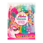Glitter Gel Smens - Aloha Unicorn Scented Pens, Colored Gel Ink, Medium Point, 8 Count