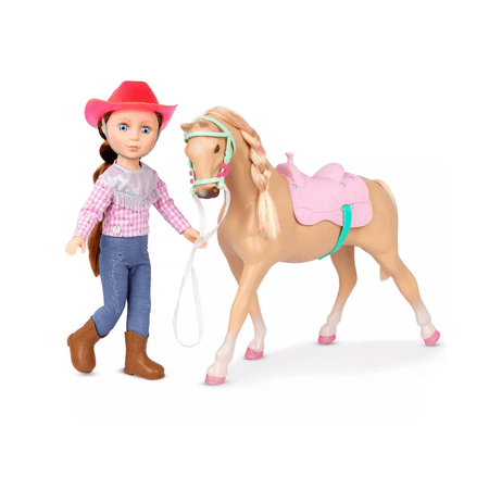 Glitter Girls Jaime & Jumper 14" Poseable Equestrian Doll, Child, Infant, Toddler